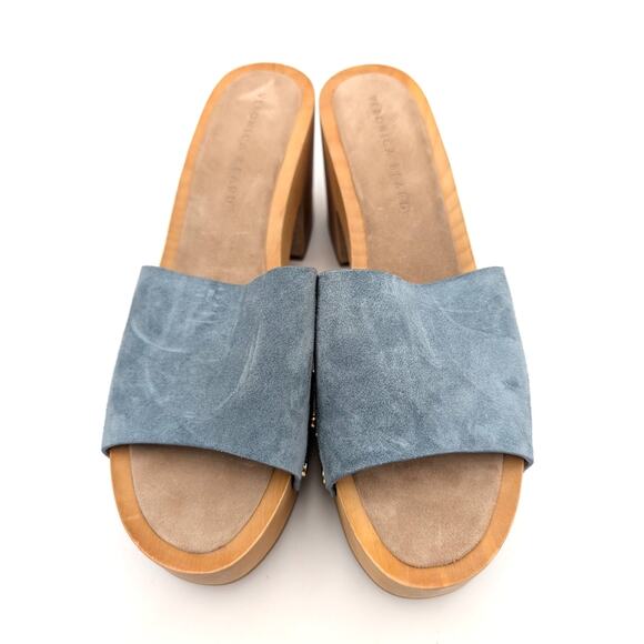 Veronica Beard Hannalee Platform Suede Clog Sandals Women's US10.5M EU41 - Picture 3 of 11